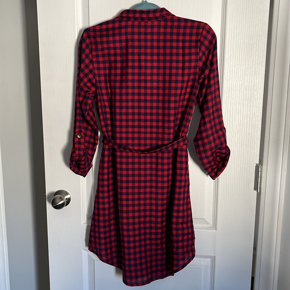 Sabina Shirtdress Red Gingham size womens Small - Picture 2 of 11